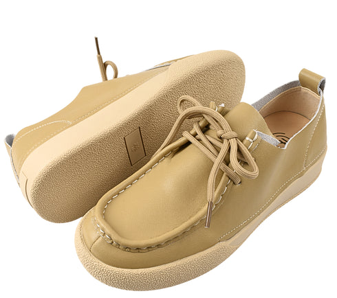 Pantofi casual, dama, FORMAZIONE, T23089 bej, piele naturala